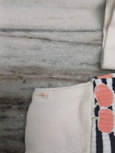 Striped Cherry Print Sweatshirt