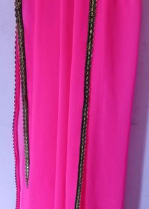 New Pink Georgette Dupatta