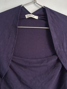 Dark Blue Fitted Top