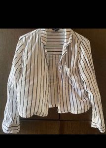Forever 21 Striped Crop Shirt