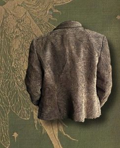 Olive Green Embroidered Vintage Blazer