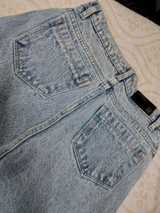 Light Wash Denim Jeans ,NON STRETCHABLE