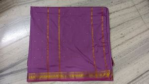 Beautiful Lilac Silk Saree
