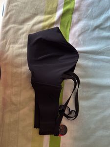 Black Padded Strapless Bra