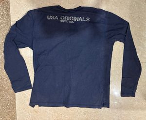 Original Jockey Navy Long Sleeve Henley