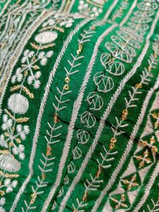 Green &amp; Gold Sequins Blouse