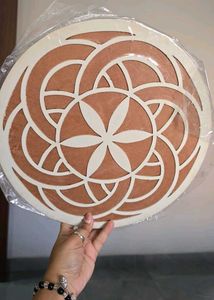 Intricate Wooden Peacock Decor Piece