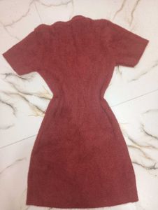 Maroon Hug Bodycon Dress