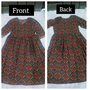 🔥BRAND New L Size Printed Anarkali kurta Set🔥