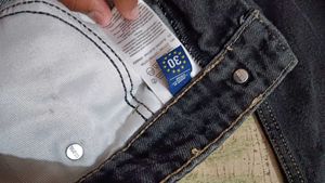 WILD CUT LIGHT BLACK BAGGY JEAN