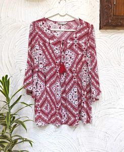 🍁 Maroonish Red Colour Beautiful Top