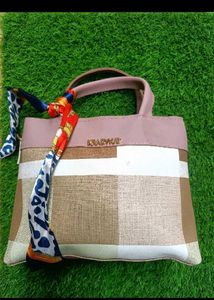 Chic Handbag with Scarf
