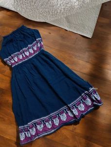 Boho Ethnic Halter Beach Party Wear Dress