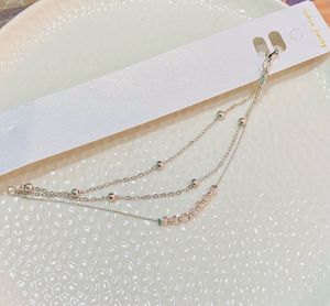 Silver Beaded Layered Bracelet