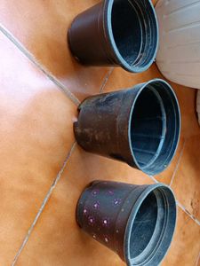 Set Of Three Garden Pots