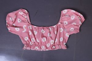 Floral Pink Puff Sleeve Top