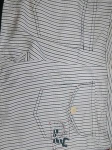 Striped Button-Down Shorts