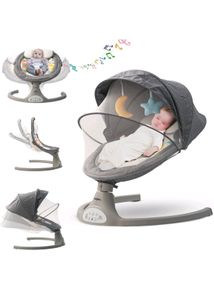 5 Point Safety Electric Swing Baby Bassinet+ Music