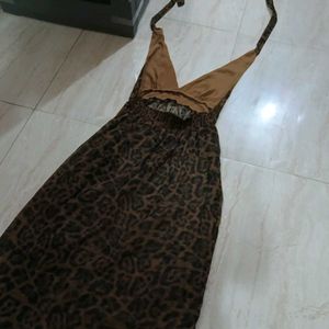 animal print maxi