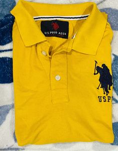 BEAUTIFUL Yellow US Polo T-Shirt