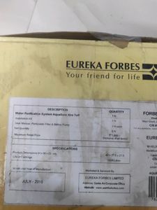 Aquasure Eureka Forbes Water Filter