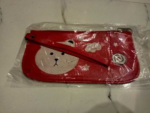 Red glamour face coin purse ...