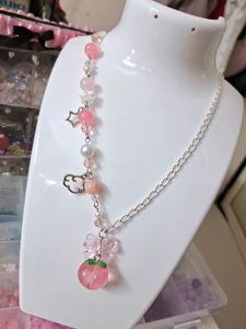 Cute Aesthetic Handmade Peach Necklace🍑✨️🤭