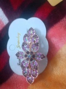 Rhinestone Hair Clip &amp; Brooch Set