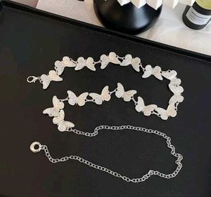 Silver Butterfly Belt/ waistchain