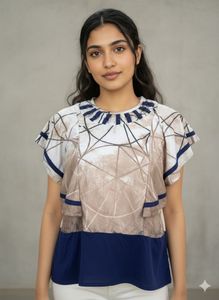 Stylish Patterned Top