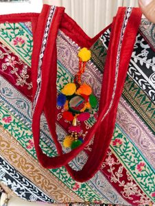 Colorful Patchwork Tote Bag totally new spacious