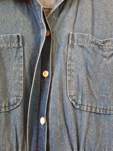 Denim Short Sleeve Romper