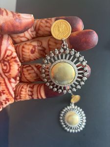 Amrapali Silver Dual toned Earrings