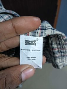 Basics Men's Plaid Button-Down Shirt