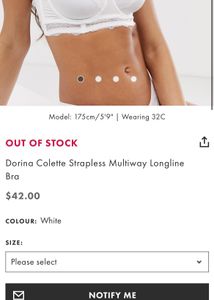 Dorina Imported Pushup White Lace Bra -