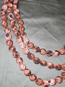 ZARA Fabric Covered Beaded Necklace
