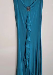 FEROZA BLUE TUBE DRESS CUM SKIRT