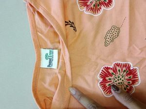 Floral Print oversized crop top