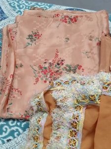 copper colour Dress Material
