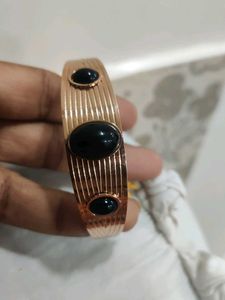 Rose Gold Black Stone Anti Tarnish Bracelet
