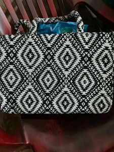 Geometric Print Tote Bag