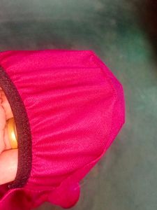 Mens Maroon Satin Pouch Briefs