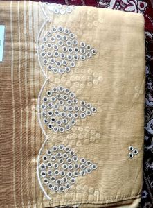 Mirror Work Beautiful Saree