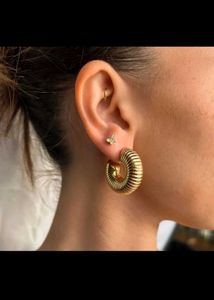 Gold Plated Hoop Earrings