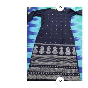 Navy Blue Printed Kurti
