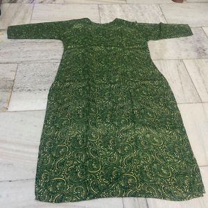✨Green Golden Festive Kurta✨