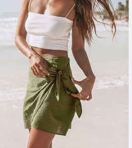 Tie Up Mini Skirt