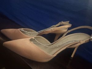 Charles &amp; Keith Blush Heels Embellished