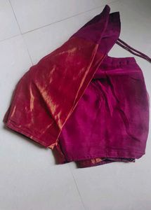 Purple Chiffon Saree