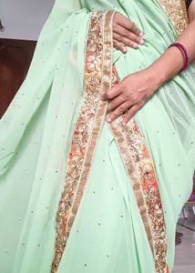 Green saree